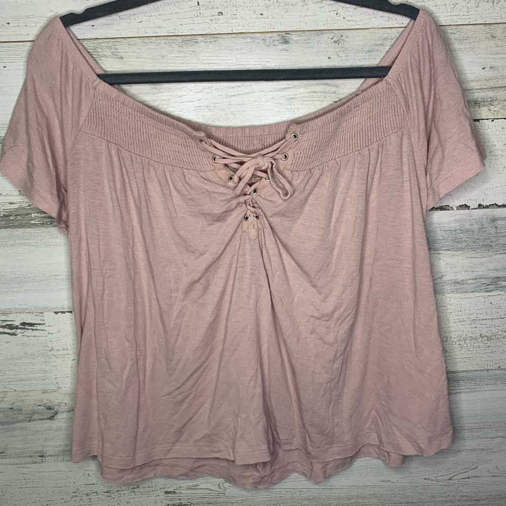 American Eagle Outfitters off the shoulder top